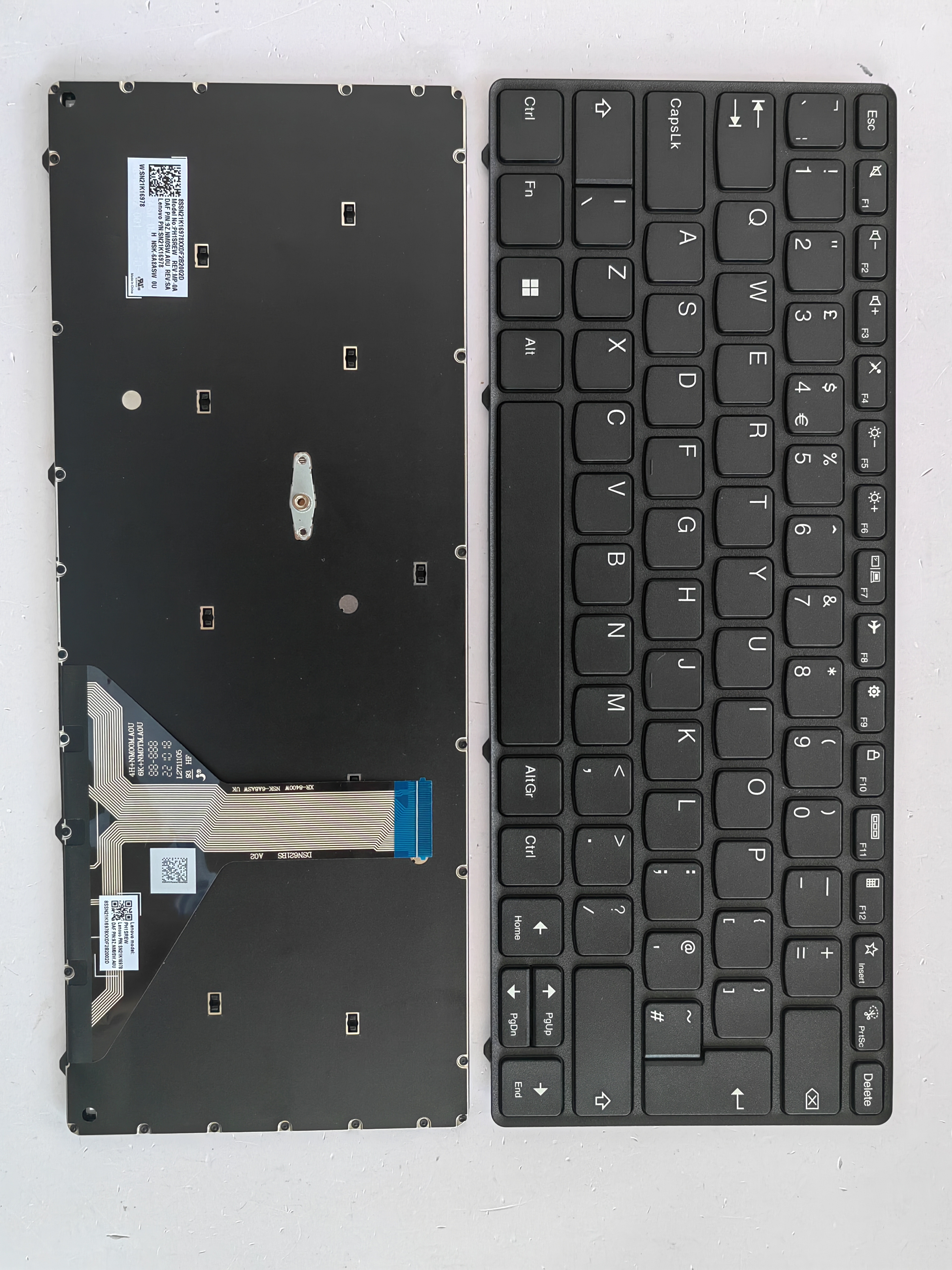 Picture of New Replacement Laptop Keyboard For LENOVO Yoga 100w Gen 4 300w Gen 4 500w Gen 4 BLACK FRAME BLACK UK Layout